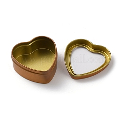 Barattoli per candele a forma di cuore in ferro e banda stagnata&nbsp;CON-NH0001-01B
