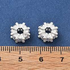 Латунные микро проложить кубического циркония бусы&nbsp;KK-R216-01S