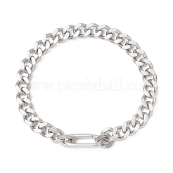 Латунные браслеты-цепочки в кубинском стиле для мужчин и женщин&nbsp;BJEW-JB13243