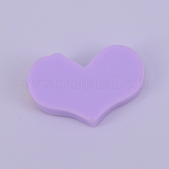 Undurchsichtiges mattiertes Harz Cabochon&nbsp;RESI-WH0009-13