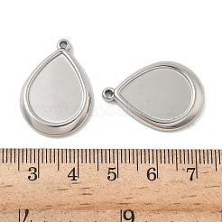Оправы для подвесок из нержавеющей стали 304 в виде кабошонов&nbsp;STAS-D127-12P
