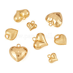 8 шт. 4 подвески в форме сердца из латуни&nbsp;KK-TA0002-93