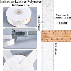 1 rouleau de ruban polyester imitation cuir&nbsp;DIY-CL0001-53C