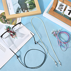 6 шт. 6-х цветные вощеные шнуры для очков&nbsp;AJEW-CN0004-79A