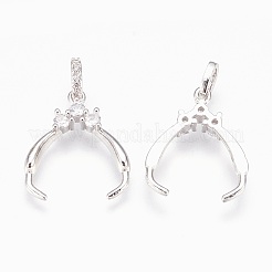 Латунные хомуты для изготовления кулонов&nbsp;KK-P150-16P