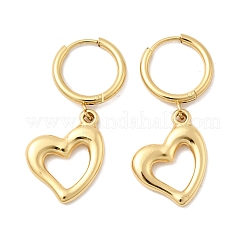 Серьги-кольца из нержавеющей стали 304&nbsp;EJEW-P329-02B-G