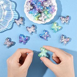 20шт УФ-покрытие Радужные переливающиеся акриловые бусины&nbsp;OACR-YW0003-36