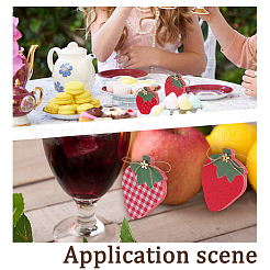 Настольное украшение из лесной клубники&nbsp;AJEW-WH0434-14