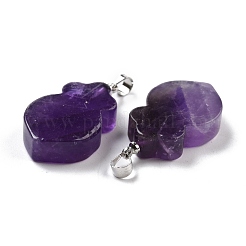 Подвески из натурального аметиста &nbsp;G-A203-02C-P