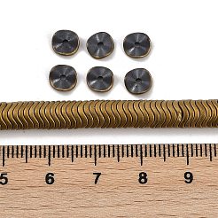 Fili di perline di ematite sintetica non magnetica elettrolitica&nbsp;G-H020-M01-27