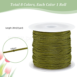 8 рулон 8-х цветной нейлоновой плетеной нити&nbsp;OCOR-PH0002-89