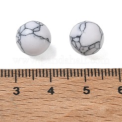 Gefärbte synthetische türkisfarbene Kugelperlen&nbsp;GG-CBA391B-02C-02