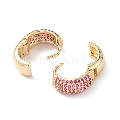 Серьги-кольца с кубическим цирконием&nbsp;EJEW-M216-01B