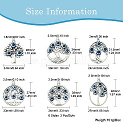 18шт 6 стиля подвески из сплава в тибетском стиле&nbsp;FIND-CJ0002-10