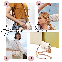 2 шт. 2 брелока для ключей с помпонами из искусственного меха и ремешок для сумки из микрофибры&nbsp;FIND-CA0004-16