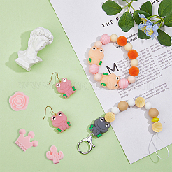 100шт 20 стиля пищевых экологически чистых силиконовых бусин&nbsp;SIL-DC0001-47