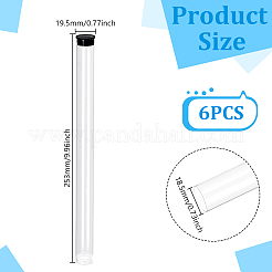 Tubes de stockage de billes en plastique PC transparent&nbsp;AJEW-WH0673-21D
