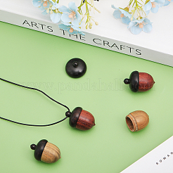 4 boîte à bijoux en bois avec pendentif en forme de gland&nbsp;WOOD-CA0001-69