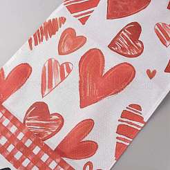 Полиэстеровая скатерть ко дню святого валентина&nbsp;AJEW-WH20088-002