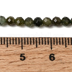 Бусы из натурального зеленого турмалина&nbsp;G-L653-B03-3mm