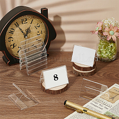 V-образный прозрачный акриловый держатель для вывески с наклонной задней частью&nbsp;ODIS-WH0030-146