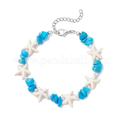 Браслеты из искусственного жемчуга и синтетической бирюзы для женщин&nbsp;BJEW-JB12370