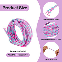 5 м плетеных проводов из нержавеющей стали 304 с нейлоновым покрытием&nbsp;TWIR-TA0001-07A