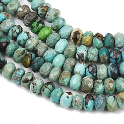 Хубэй природных бирюзовый бисер нитей&nbsp;G-B175-A14-2x4mm