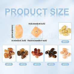 30шт 5 цвета непрозрачные акриловые бусины&nbsp;CRES-TA0001-36