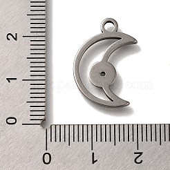 304 Edelstahl Anhänger Strass Fassungen&nbsp;STAS-H223-01AS-03
