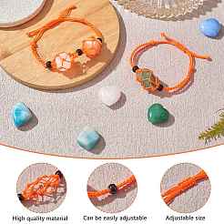Cordon en nylon tressé ajustable pochette en macramé fabrication de bracelet&nbsp;AJEW-SW00013-13