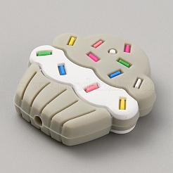 Perles focales en silicone pour crème glacée&nbsp;SIL-CJC0003-01K