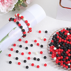 500шт прорезиненные силиконовые акриловые бусины с имитацией силикона&nbsp;MACR-SP0001-07B