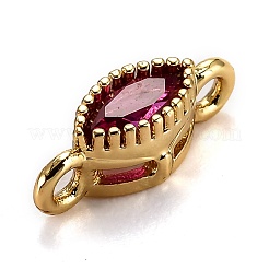 Настоящие 18k позолоченные латунные соединители с микропаве с кубическим цирконием&nbsp;ZIRC-L100-012G