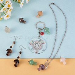 5шт натуральный натуральный аметист подвески&nbsp;G-SZ00001-87E