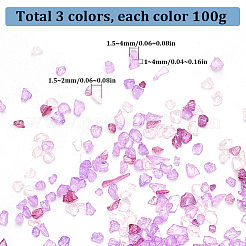 3 стиль прозрачный гальванический дробленый стеклянный крафт&nbsp;GLAA-SC0001-99A
