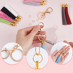 Наборы для самостоятельного изготовления брелока-тассе из искусственной замши&nbsp;DIY-SP0002-43G