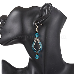 Болтающие серьги из стекла&nbsp;EJEW-JE06868-02