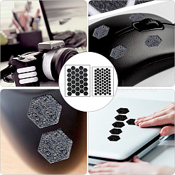 8 шт. 2 стиля резиновые противоскользящие шестиугольные наклейки на телефон для телефонов&nbsp;AJEW-SP0002-64B-02