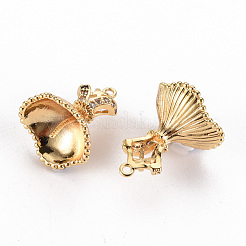 Латунный микро-паве прозрачный кубический цирконий KK-S356-279-NF