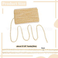 Fil de polyester et bordure en dentelle tressée en filigrane&nbsp;OCOR-WH0097-13B