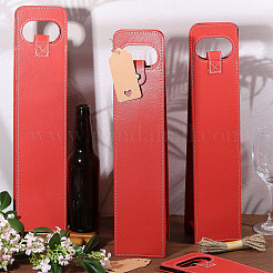 4 шт. сумки-тоуты из искусственной кожи для одной бутылки вина CON-CA0001-028C