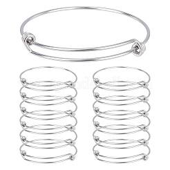 16 bracelet extensible réglable en acier inoxydable 304&nbsp;BJEW-DC0001-01