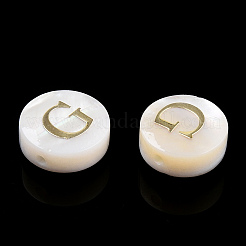 Perles de coquillages naturels d'eau douce&nbsp;SHEL-N036-01G