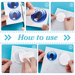 4 шт. 4 стиля ПВХ самоклеящиеся наклейки для глаз&nbsp;DIY-PH0032-300