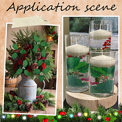 45 шт. искусственные листья падуба из пенопласта и ткани&nbsp;AJEW-SC0031-52B