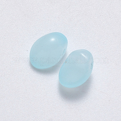 Breloques en verre de jade imitation peint par pulvérisation&nbsp;GLAA-R211-05-J10