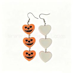 Orecchini pendenti a forma di zucca in acrilico per Halloween&nbsp;WGA1805-01