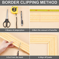 1шт ПВХ пена 3d самоклеящиеся водонепроницаемые обои бордюр&nbsp;PAAG-CP0001-01F