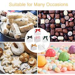 Scatole di caramelle per matrimonio in cartone bianco con nastro&nbsp;CON-FZC0002-002D